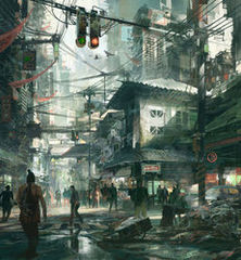 City Sketch Scifi