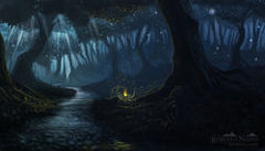 Dark Peaceful Forest By Darius