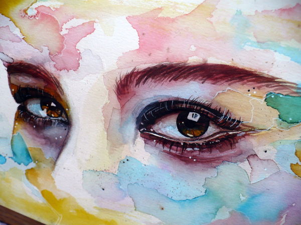 Watercolor Eyes By Darius