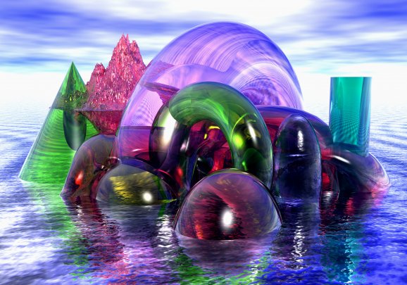 Candy Glass Island By apiannini