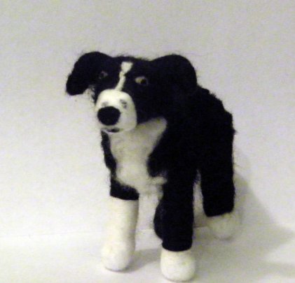 Needle Felted Dog GInger By MaddFelter